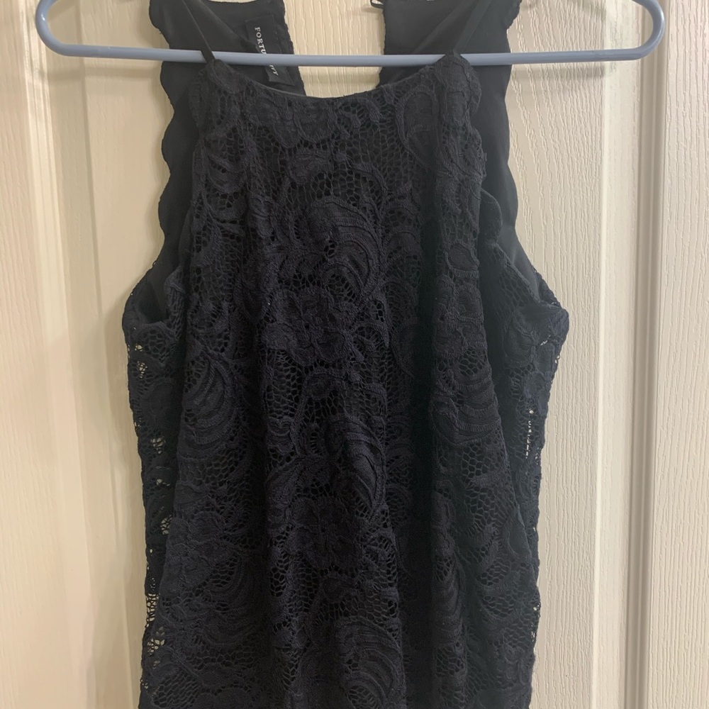 Black lace top